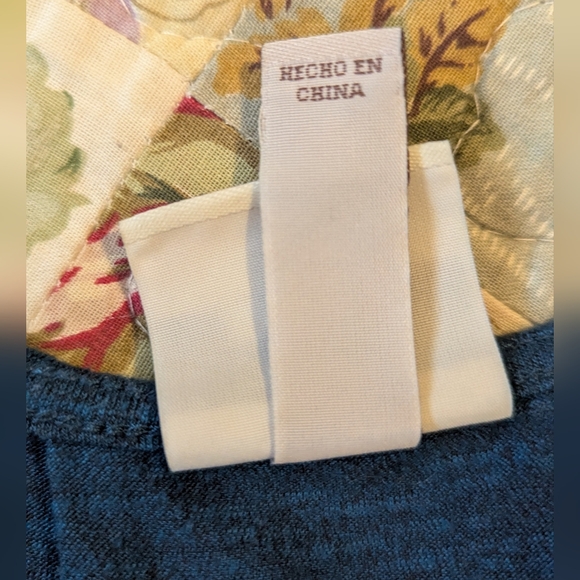 Knox Rose Dark Teal Gold Studded Embellished V-neck Tank Top Sleeveless XL - Picture 5 of 13